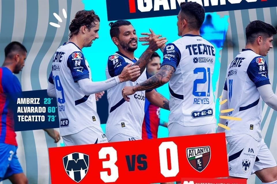 Los de Domenec Torrent golearon 3-0 al Atlante.