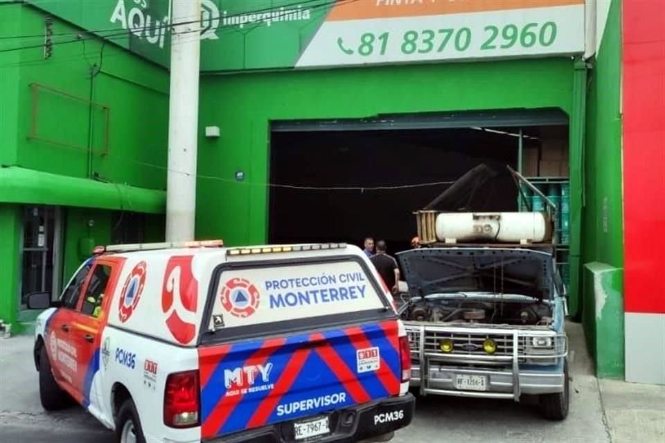 El accidente laboral se reportó a los cuerpos de auxilio a las 11:40 horas dentro de la empresa Imperquimia.