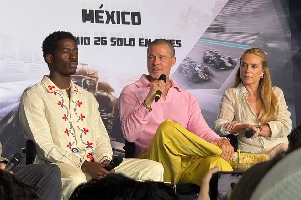 Brad Pitt reveló cómo fue filmar 'F1', con pilotos reales y cámaras innovadoras; 'es una experiencia que jamás olvidaré', dijo en CDMX.