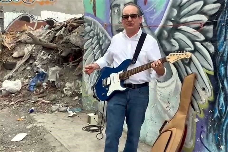 Roberto Gallardo, regidor de MC de Monterrey, denuncia tiradero que por más de 40 años afecta a vecinos en la Col. Rubén Jaramillo.