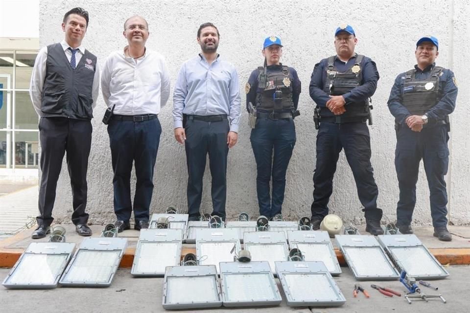De acuerdo con la Alcaldía, las luminarias fueron recuperadas.
