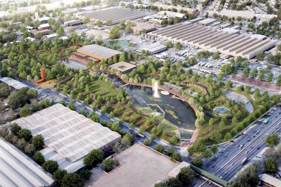 El Municipio de San Pedro presentó imágenes de cómo luciría el Gran Parque, en la Colonia La Leona.