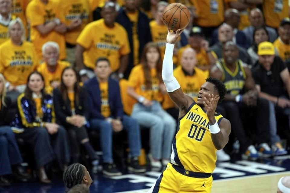 Bennedict Mathurin salió concentrado y fue el mejor de Indiana.