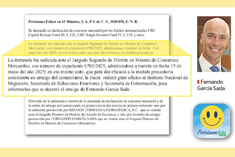 Para ejecutar dicho proceso se designó al especialista Víctor Manuel Aguilera como visitador, para que a través de su instancia las partes demandantes pudieran acceder a la información financiera de Préstamo Feliz, que encabeza el sampetrino Fernando García Sada. 