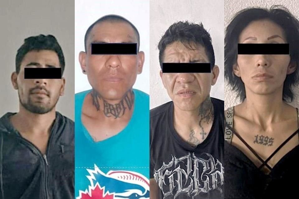 Jonathan Francisco, de 24 años; Edgar Israel, de 35; Jonathan Javier, de 35 e Irma, de 30.