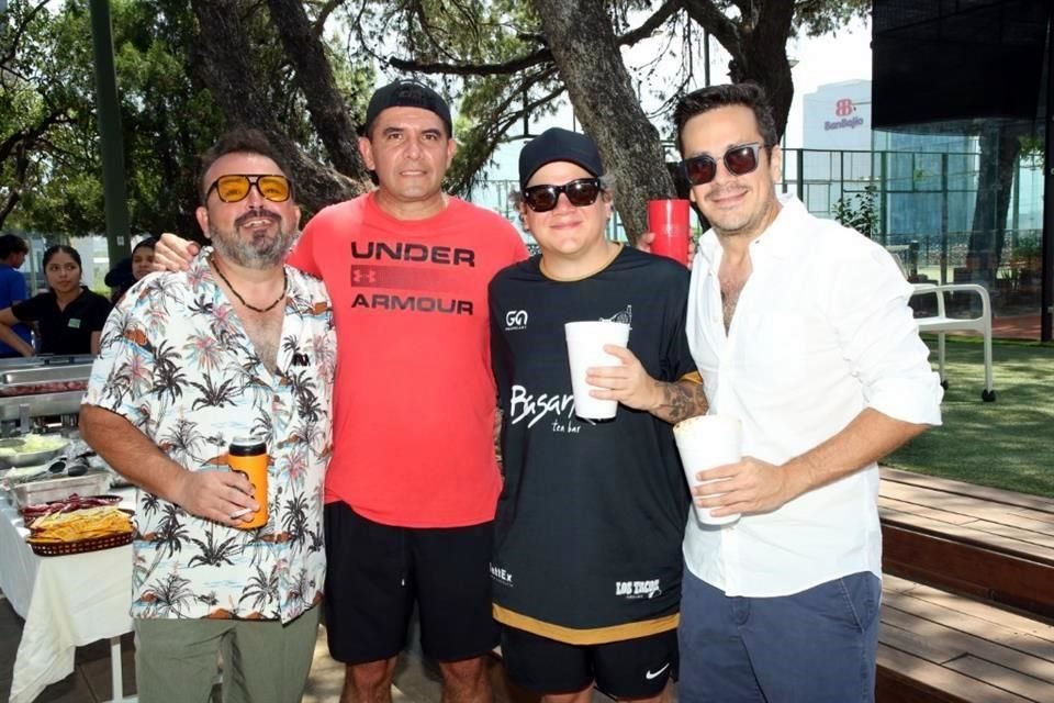Antonio Peña, Héctor Padrón, Sergio Palmero y Ricardo Camargo