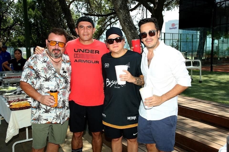 Antonio Peña, Héctor Padrón, Sergio Palmero y Ricardo Camargo