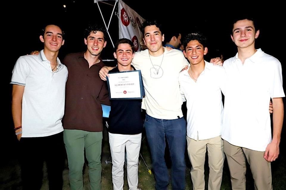 Gonzalo Lozano, David Ibarra, Juan Pablo Rasura, Ricardo Kalife, David Rodríguez y Daniel Maiz