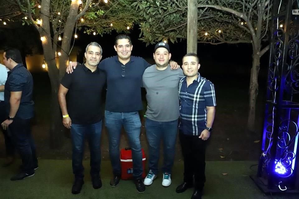 Adrián Tapia, Daniel Cañamar, Sergio Marines y Armando Martínez