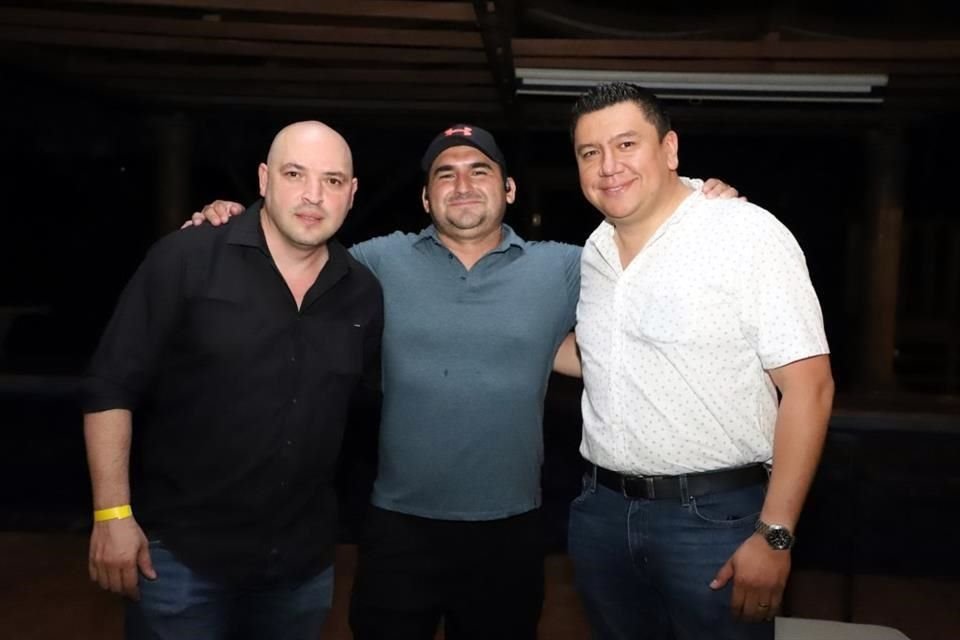 Gerardo Treviño, Javier Cavazos y Carlos Leyva
