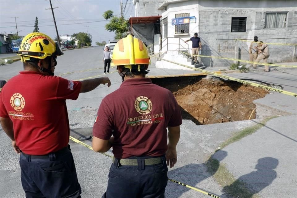 Tras los daños, el Municipio de Escobedo informó que en coordinación con AyD iniciará la evaluación de la zona afectada.