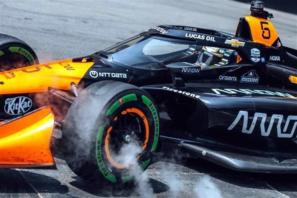 Pato O'Ward fue el quinto más rápido en la Práctica 1 del El regio Pato O'Ward fue el quinto más rápido en la Práctica 1 del Bommarito Automotive Group 500.