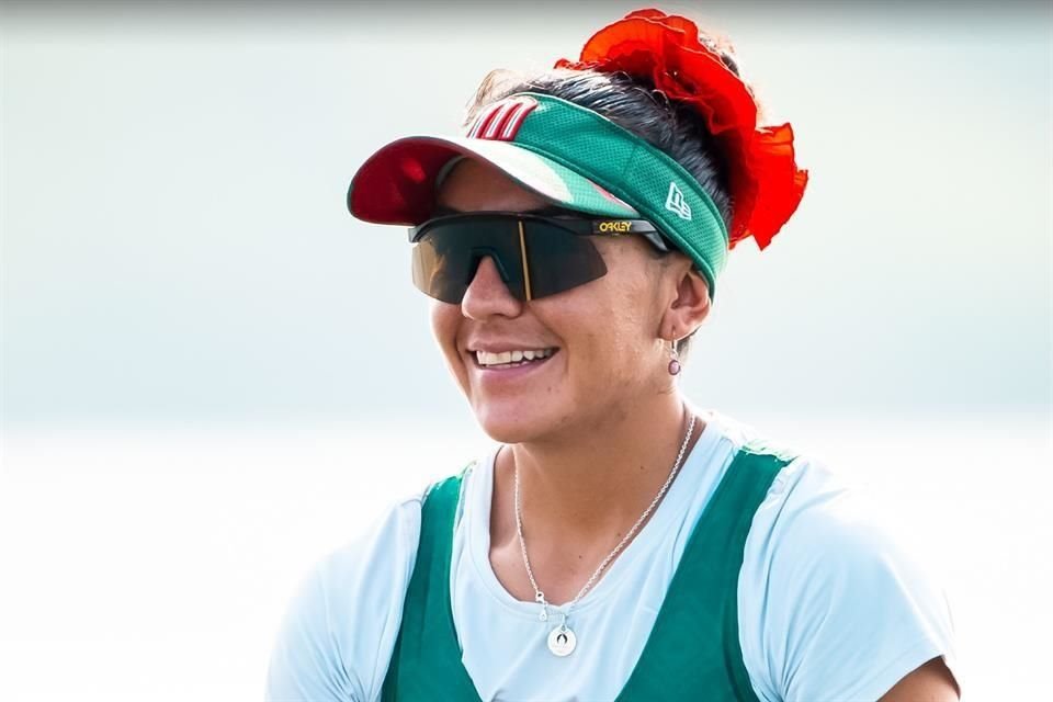Kenia Lechuga festeja su triunfo en Italia.