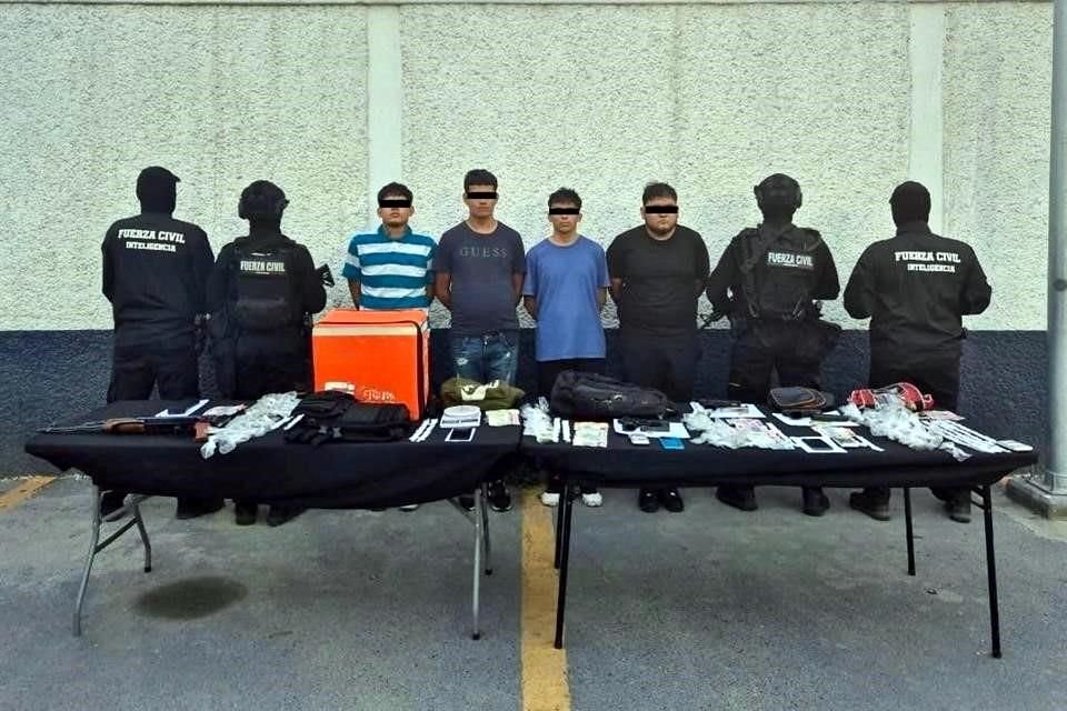 Los detenidos fueron identificados como José, de 20 años; Isaías, de 25; Jordy, de 24, y Cristóbal, Jesús, y Brayan, de quienes no se proporcionó sus edades.