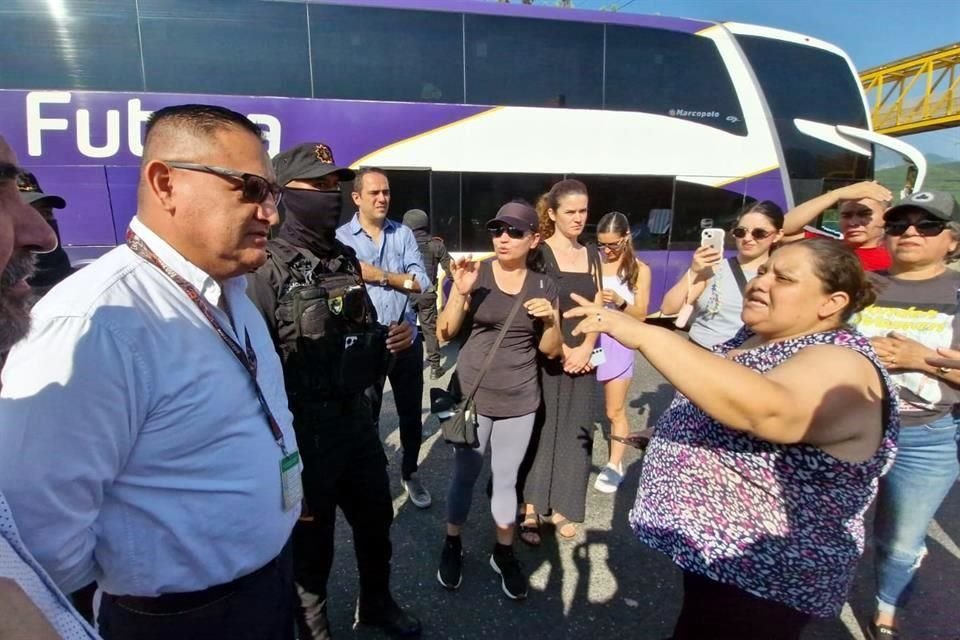 La protesta subió de tono entre los manifestantes y autoridades.