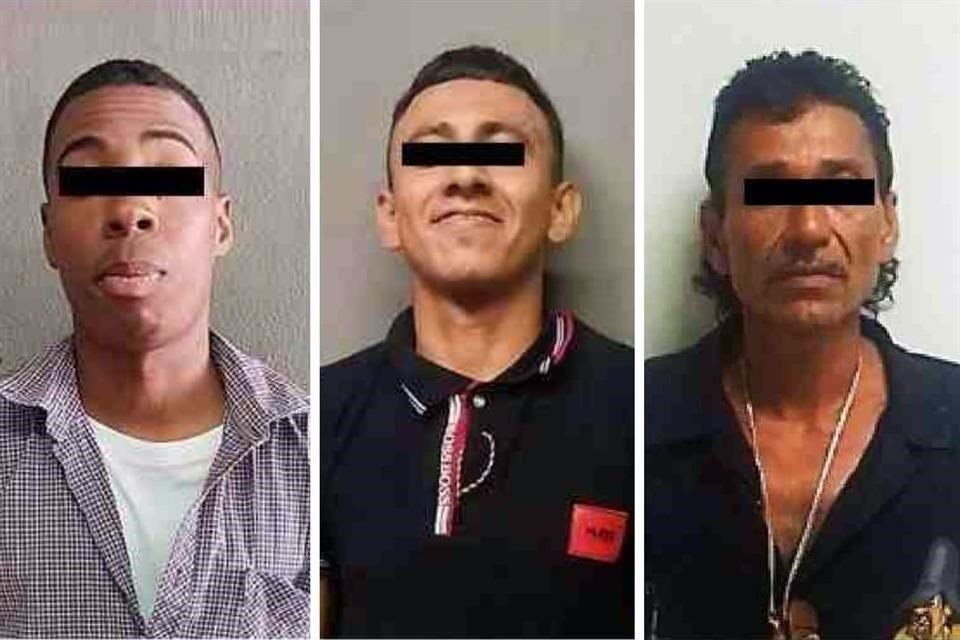 Abraham Jovany, de 22 años; Juan Pablo, de 42, y Kevin Stiwart, de 27.