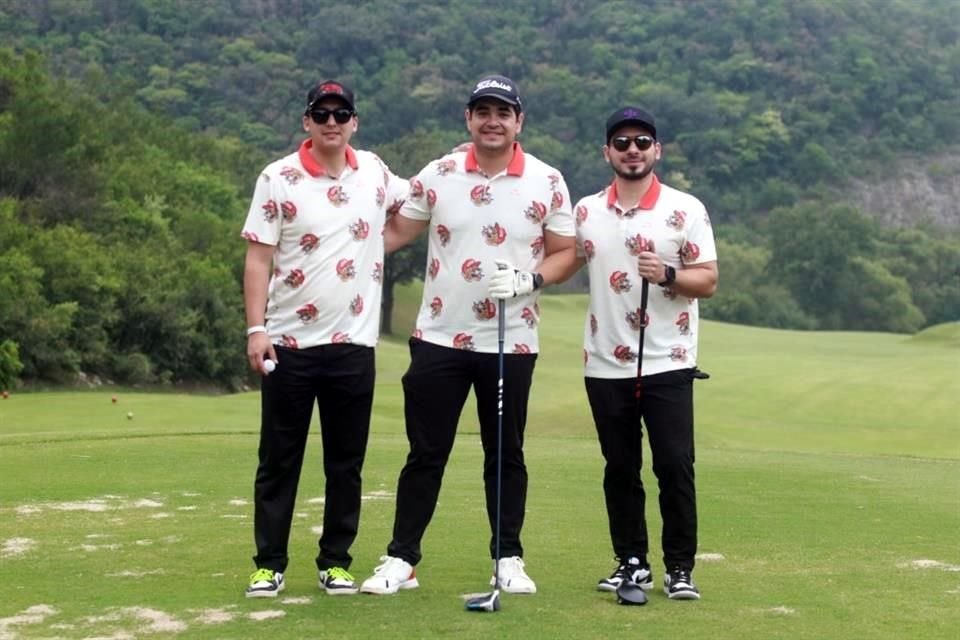 Érick Marín, David Armendáriz y Alonso Cortina