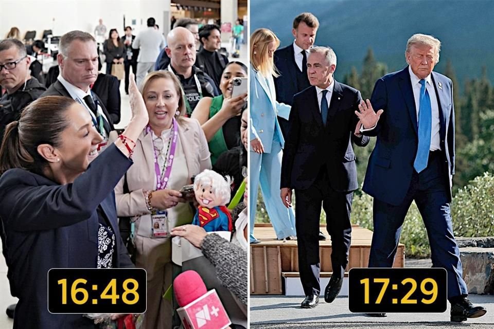 Después de la llegada de Sheinbaum en vuelo comercial a Canadá, Trump canceló su participación en la cumbre del G7.