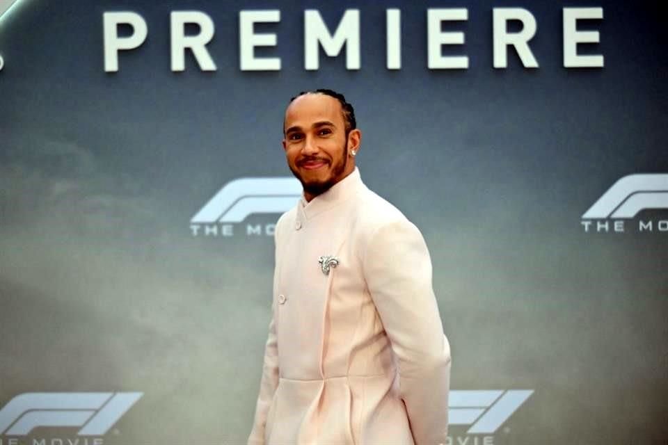Hamilton estuvo presente en la premier de la película de F1.