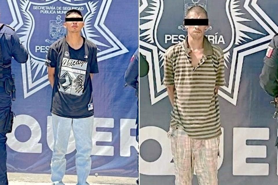 Los detenidos fueron identificados como José Manuel 'N', de 27 años y Christopher David 'N', de 30 años.