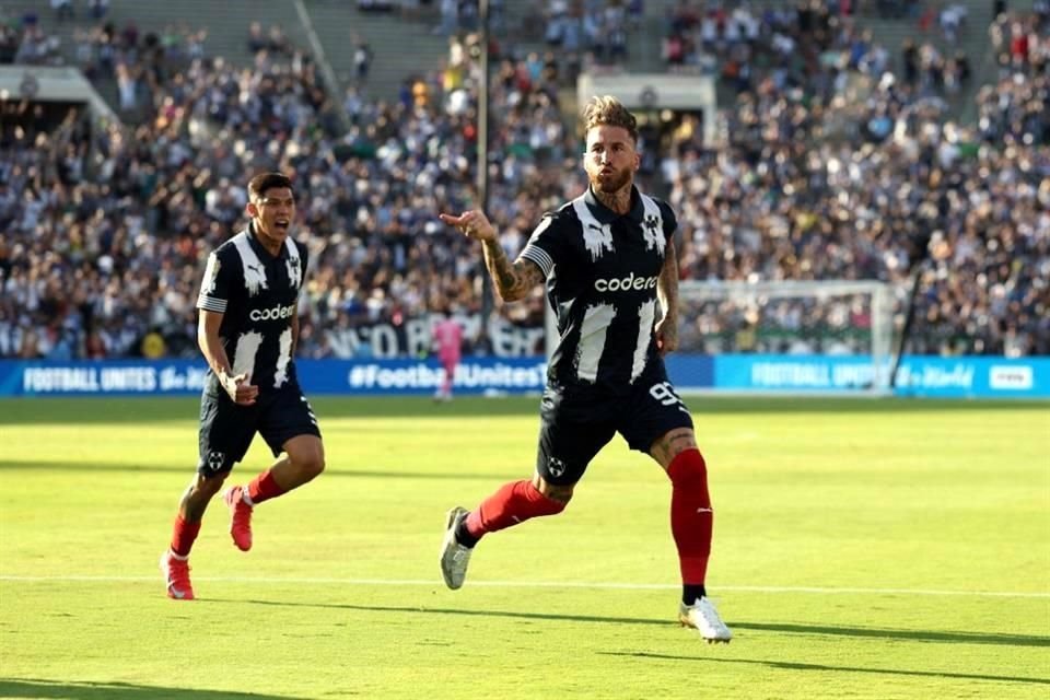 Así festejó el sevillano el 1-0.