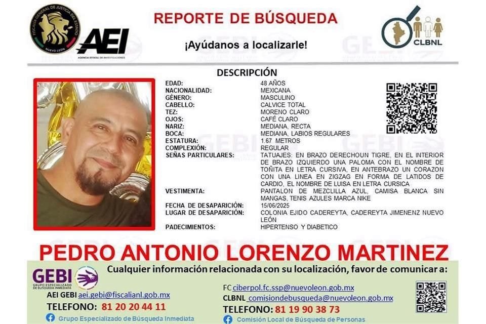 Un enfermero desapareció cuando viajaba de Cadereyta rumbo a Reynosa.