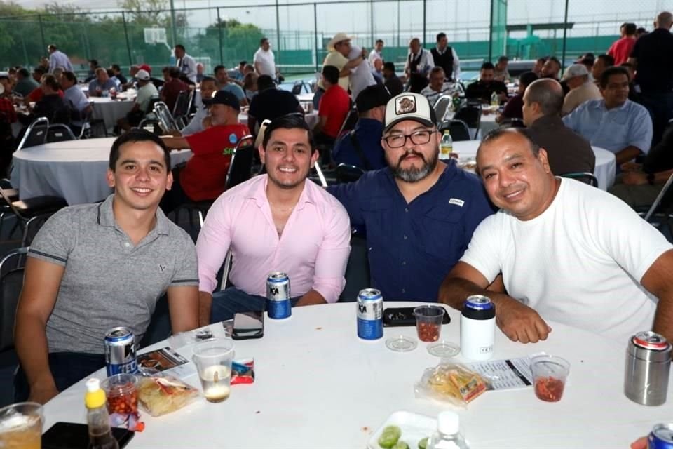Ángel Carlos, Daniel Rodríguez, Daniel Vázquez y Ricardo Garza