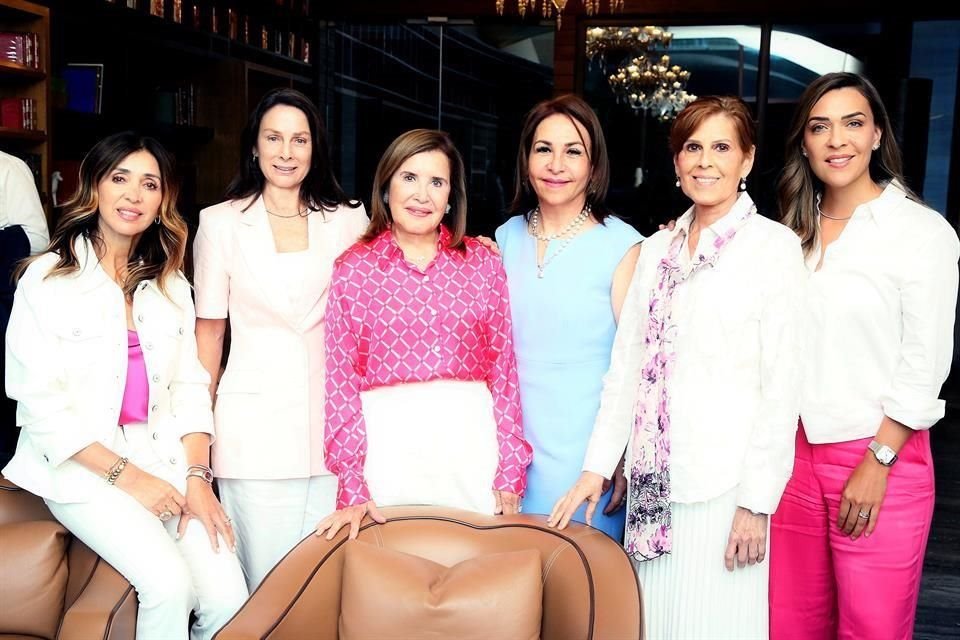 María Medellín de Rodríguez, Gabriela Navarro de Vázquez, Norma Cavada de Cantú, Julia Benavides, Magdalena Chapa y Cristina Gutiérrez de Montemayor
