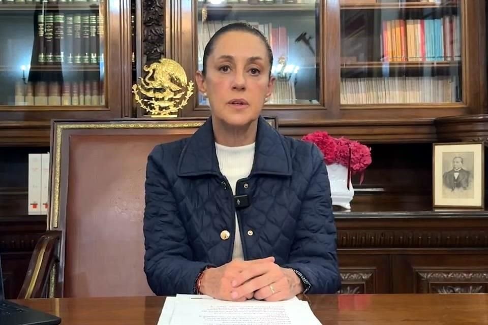 El mensaje en video de la Presidenta estuvo dirigido principalmente a la población de Oaxaca y Guerrero.