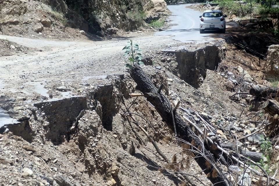  Los daños han crecido, con desgajamientos en varias de las comunidades. 