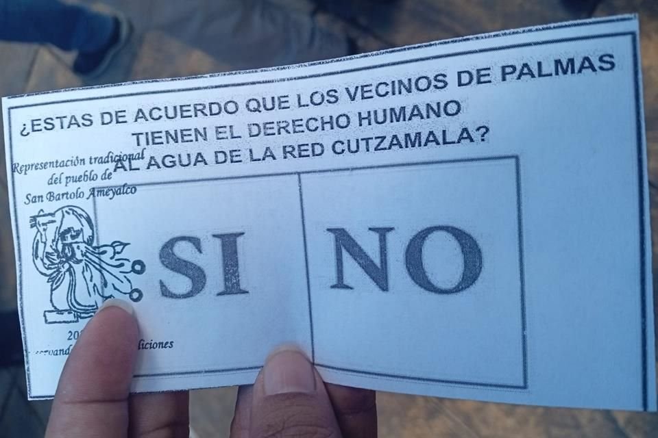 Esta es la papeleta que se usó durante la consulta del domingo.