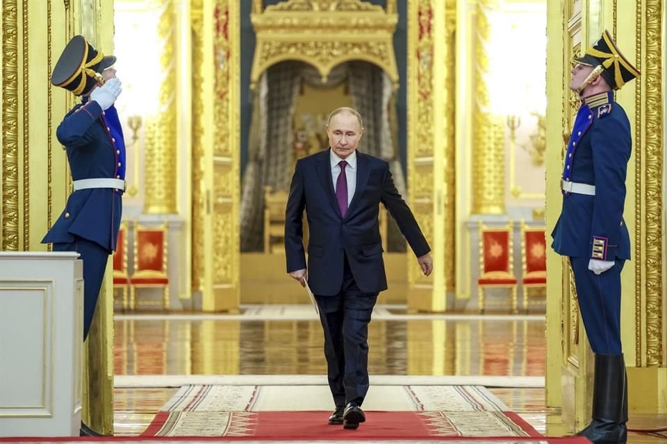 El Presidente Vladimir Putin antes de una ceremonia en Moscú, Rusia, el 23 de junio del 2025.
