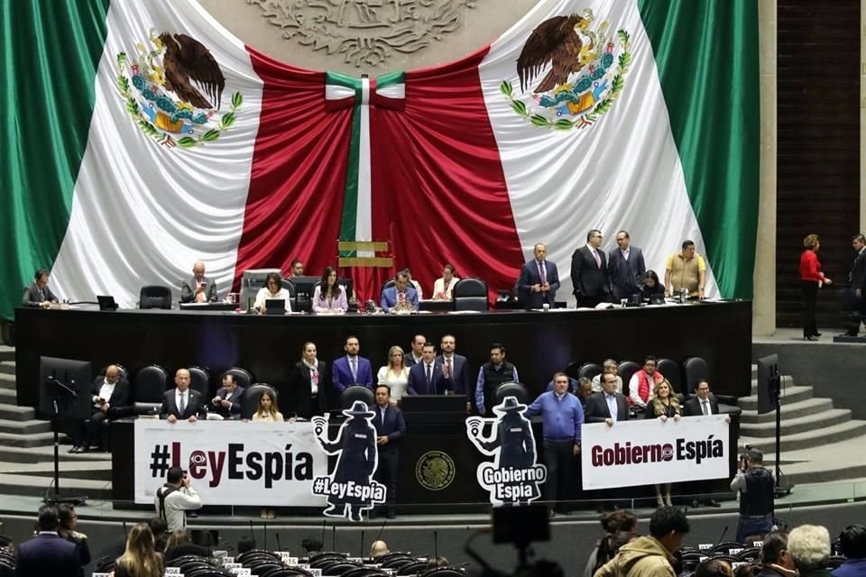 La Oposición se ha referido a las leyes secundarias que se revisan en el Congreso este miércoles como 'Ley Espía'.