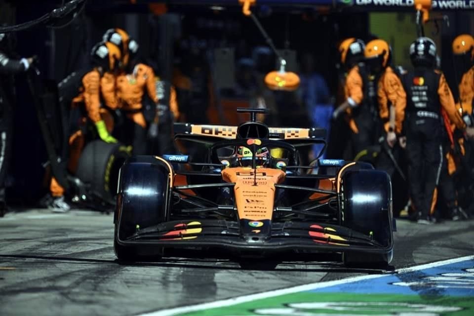 Oscar Piastri no logró darle alcance a su compañero de escudería y se conformó con el segundo puesto.