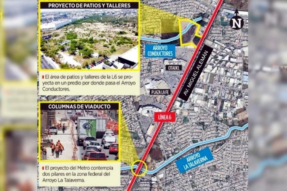 Mota-Engil solicitó la MIA para la construcción de Patios y Talleres en un área del Arroyo Conductores, y para levantar dos columnas del viaducto elevado en zona del Arroyo La Talaverna.