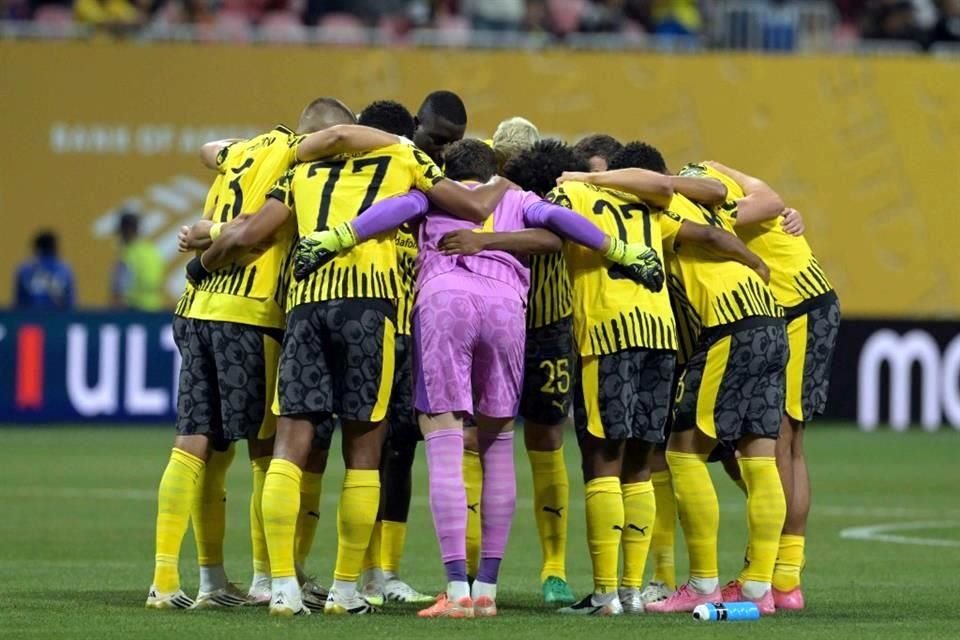 El cónclave del equipo alemán.