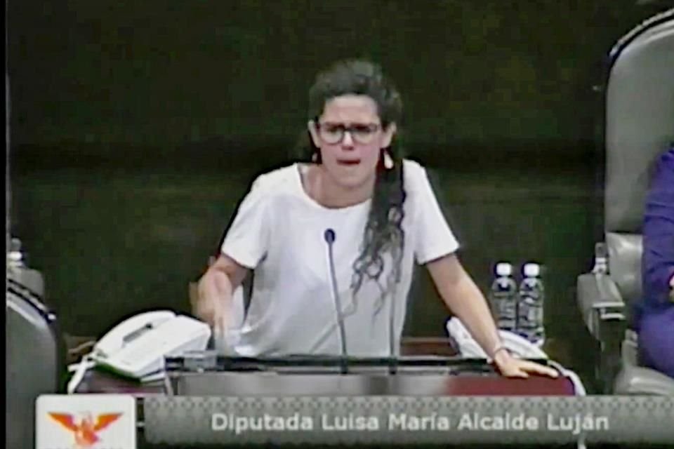 Luisa María Alcalde w 2014 r. jako posłanka do parlamentu.