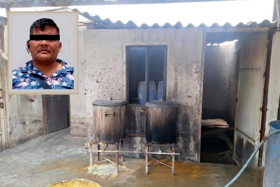 El inmueble fue asegurado y un hombre fue detenido.