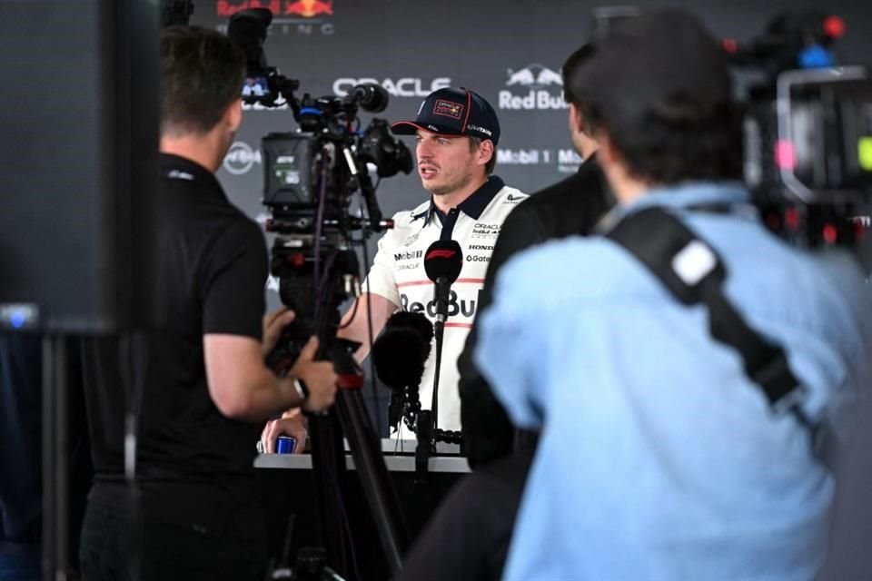 Max Verstappen habló con los medios.