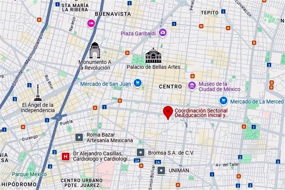 La Coordinación Sectorial de Educación Preescolar de la SEP es uno de los edificios que la dependencia tiene en la zona centro de la CDMX.