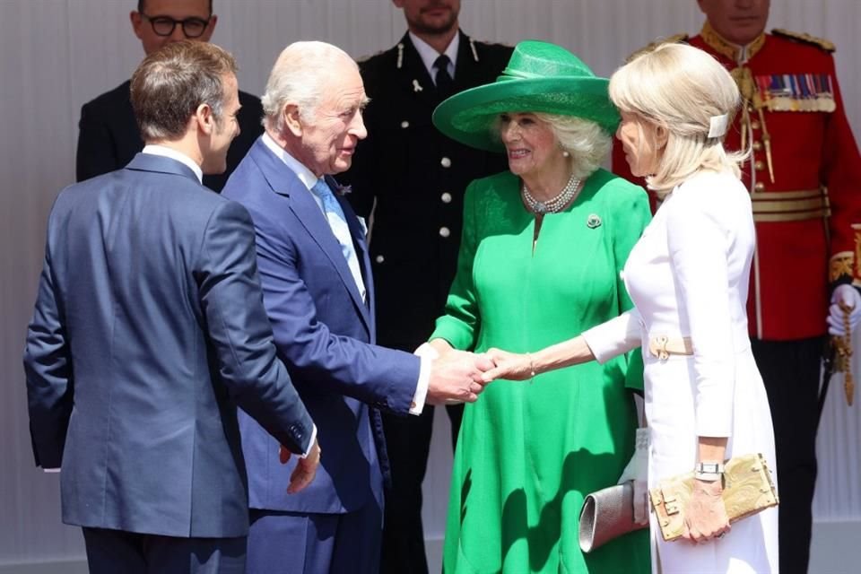 Luego, en Windsor, los esperaron el Rey Carlos III y la Reina Camilla.