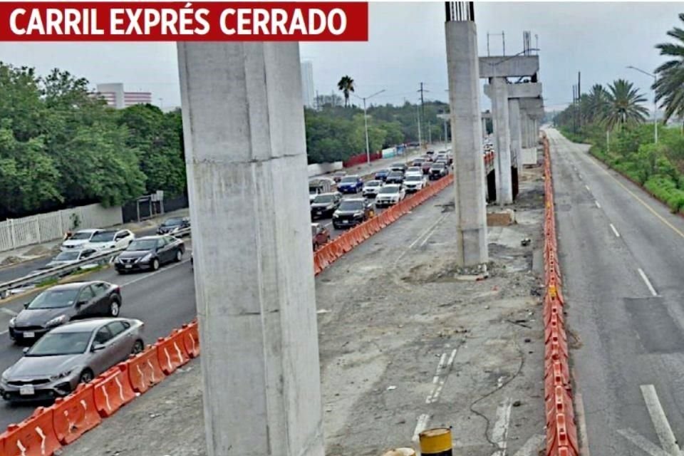 El Estado arrancó el lunes el cierre del carril exprés de Constitución y lo extenderá hasta el 31 de agosto.