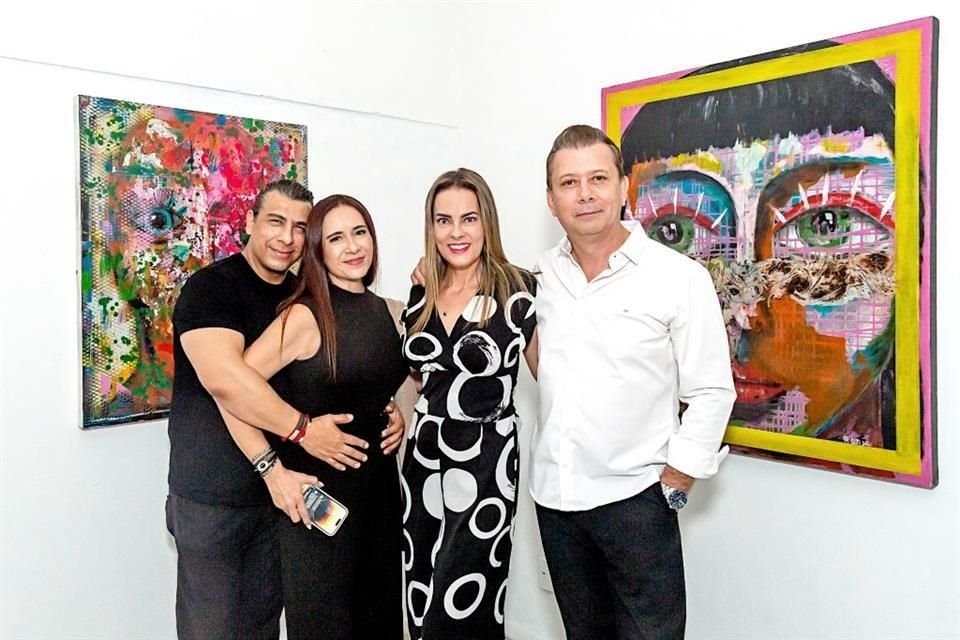 Óscar Hernández, Gris Villegas, Jéssica Macías y Ernesto Bermúdez