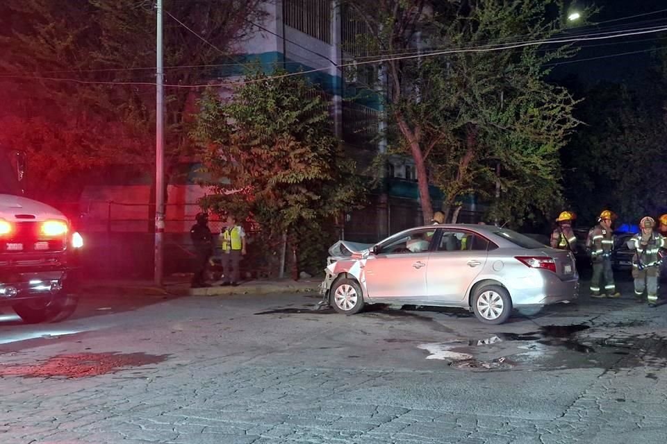 La unidad de Tránsito estaba en la zona de un choque de crucero cuando inició el incendio.