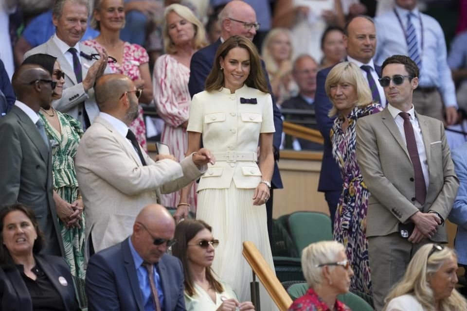 Desde 2016, la Princesa de Gales ha sido la patrona del All England Club y ha asistido de forma regular a las finales de Wimbledon.