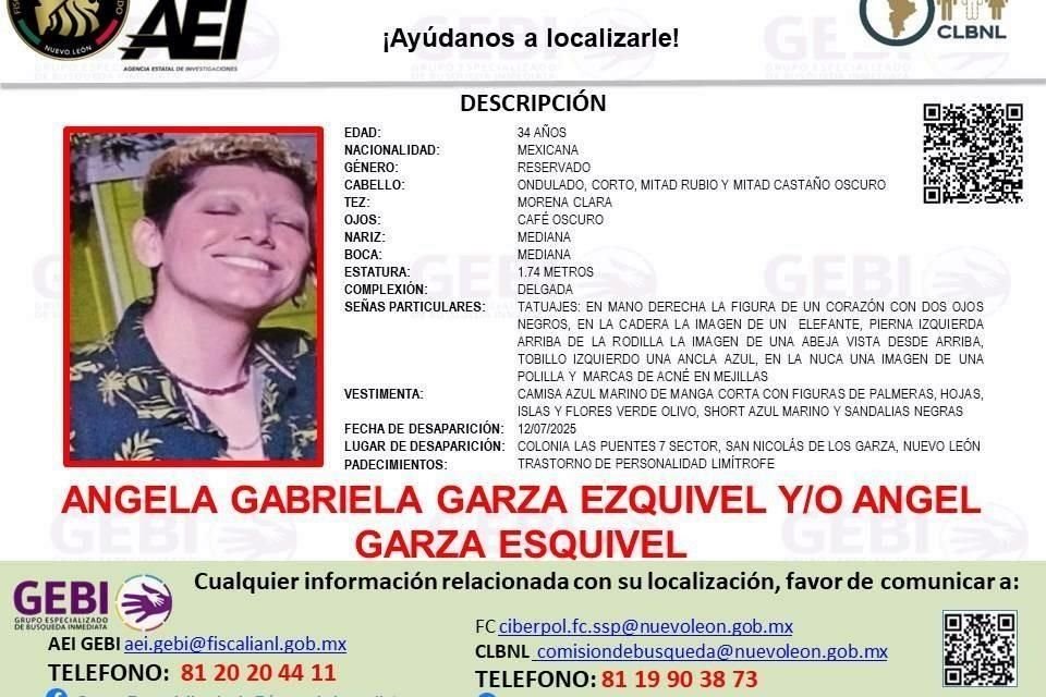 Sus familiares señalan que no han podido localizarlo y tampoco entran las llamadas o mensajes a su celular.