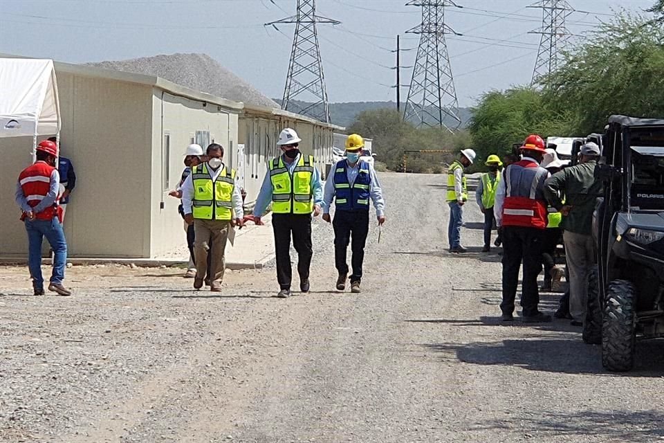 El director de AyD explicó que la obra es para poder sanear el agua residual que producen los trabajadores operativos.