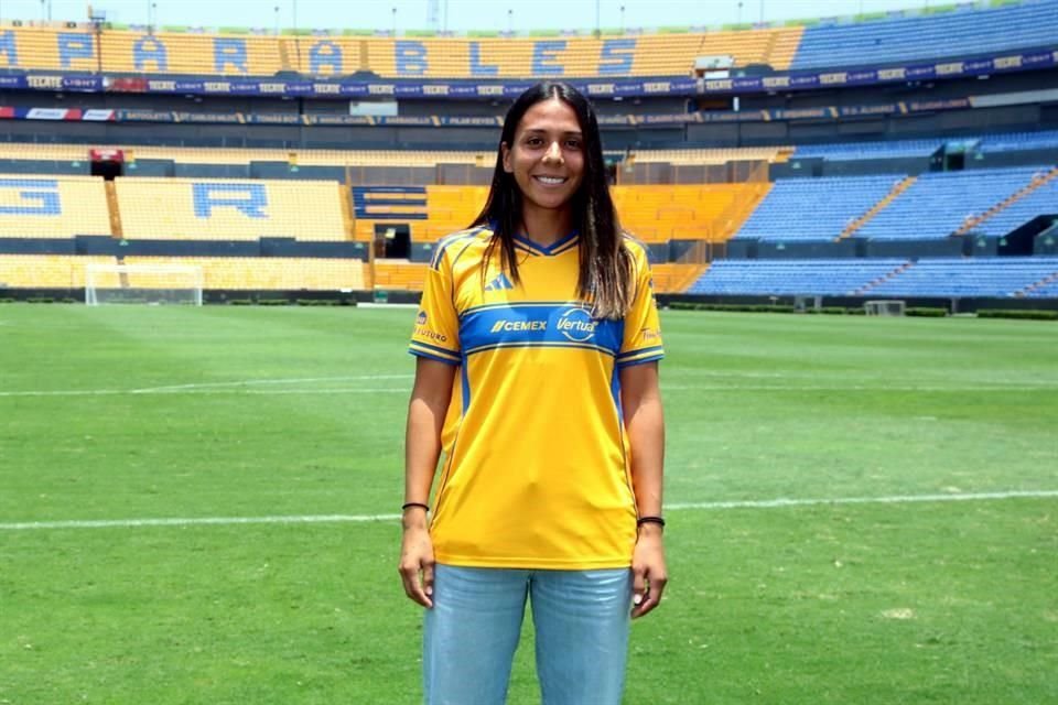 María Sánchez ya extrañaba los colores de Tigres Femenil.