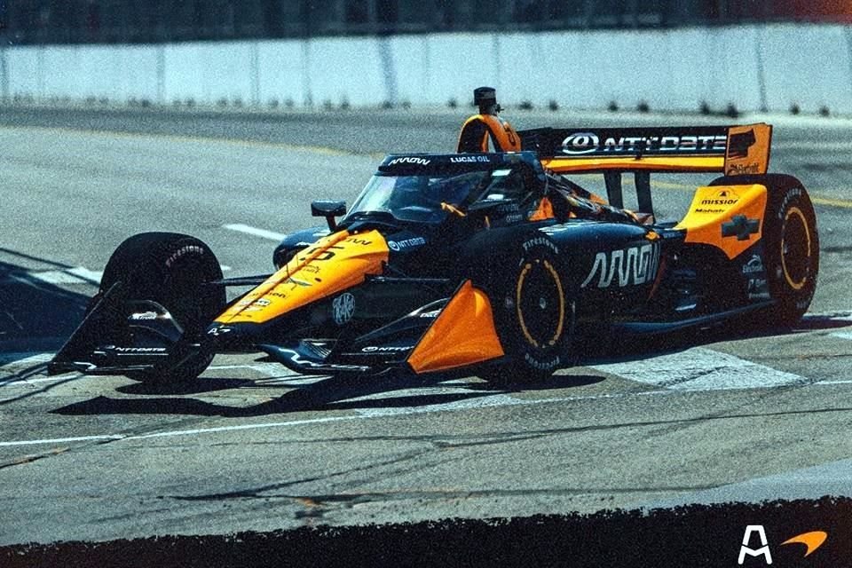Pato O'Ward fue el quinto más rápido en la Práctica 2 del GP de Toronto.
