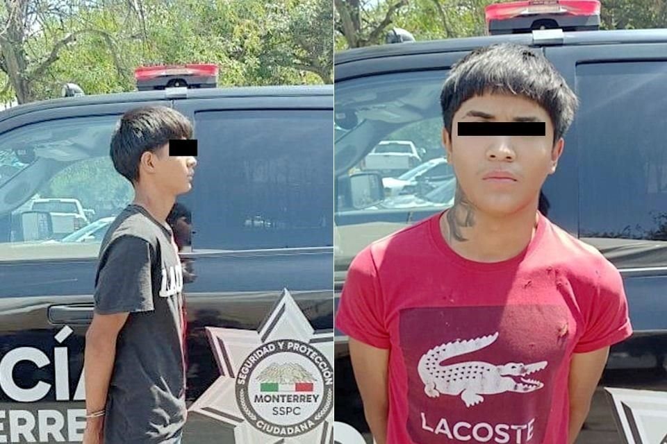Los detenidos fueron identificados como José Alberto, de 18 años y Uriel., de 16.